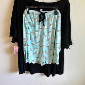 CHRISTIAN SIRIANO. retro pajama two piece set with shorts